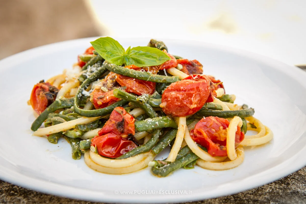 Pasta con judías verdes: receta pugliesa. Imagen gracias a Pugliainesclusiva.it